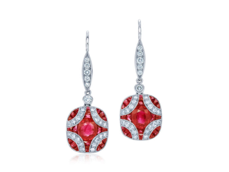 KWIAT Argyle Collection Ruby and Diamond Earrings E-28441R-0-DIARUB-18KW Online