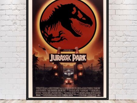 Jurassic Park Poster Universal Studios Poster Vintage Classic Movie Poster T-Rex poster Dinosaur Sale