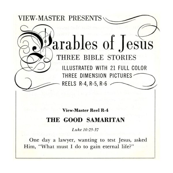 Parables of Jesus - Vintage Classic View-Master(R) 3 Reel Packet - 1960s For Cheap