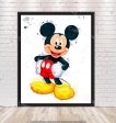 Mickey Mouse Poster Mickey Mouse Watercolor Poster Disney Poster Disneyland Poster Walt Disney World Wall Art Nursery Kids Bedroom Gift For Sale