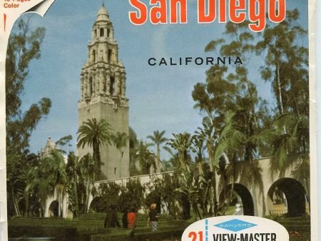 San Diego - A198 - View-Master 3 Reel Packet 1960s views - vintage - (ECO-A198-S6A) Discount