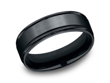 Benchmark Black Cobalt 7mm Band RECF7702SBKCC10 Online Sale