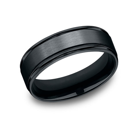 Benchmark Black Cobalt 7mm Band RECF7702SBKCC10 Online Sale