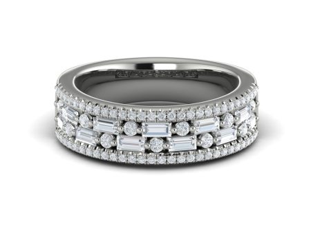 Vlora Karina 14k White Gold and Diamond Band VR40001 Cheap