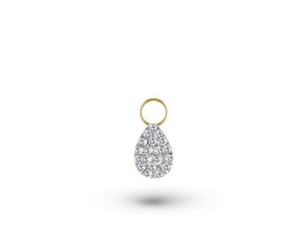 Diamond Pear Charm Sale