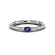 Vlora Sofia 14k White Gold Diamond and Sapphire Ring VR60135S Supply