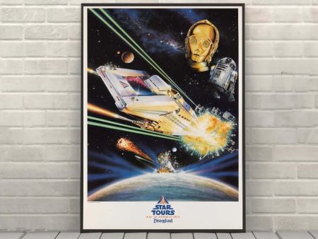 Star Tours Poster Vintage Star Wars Poster Sizes 8x10, 11x14, 13x19, 16x20, 18x24 Hollywood Studios Disneyland Poster Vintage Disney Poster For Cheap