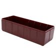 Library Box Bottom for Single Reels - Maroon - vintage on Sale