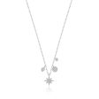 14k Gold Starburst Diamond Charm Necklace Hot on Sale