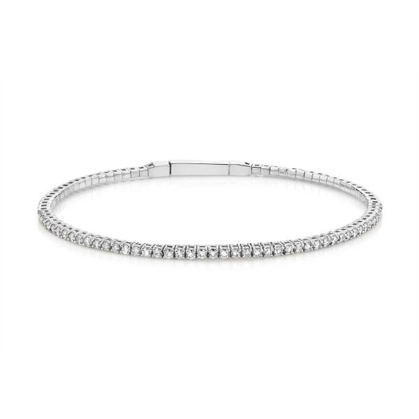 Sylvie CLASSIC DIAMOND TENNIS BRACELET For Sale