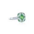 KWIAT Argyle Collection Tsavorite Garnet and Diamond Ring R-28115-0-TSADIA-18KW Sale