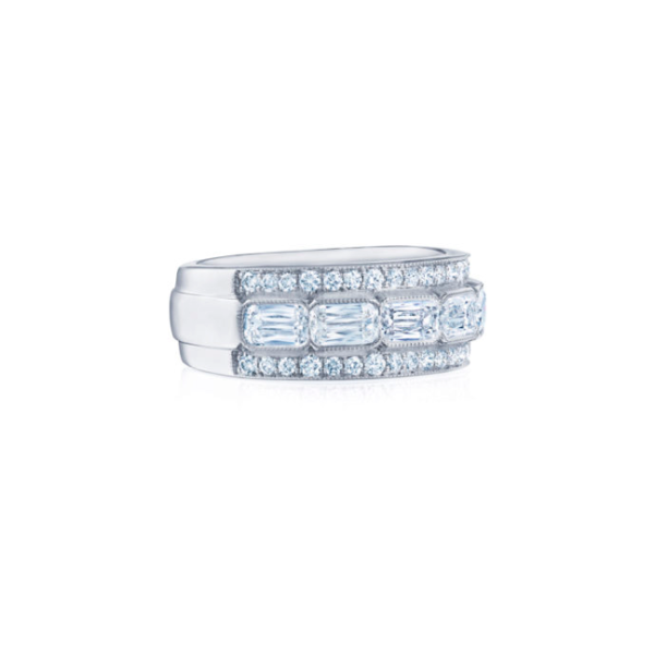 KWIAT ASHOKA Diamond Triple Row Ring W-13620-0-DIA-18KW Online now