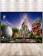 Disney Four parks Attraction Poster The most Magical place on Earth Magic Kingdom, Epcot, Hollywood Studios, Animal Kingdom For Discount