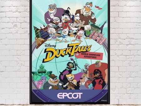 Epcot World Showcase Poster DuckTales Poster D23 Epcot POSTER 8x10, 11x14, 13x19, 16x20, 18x24 Vintage Disney Poster Disney World Poster Fashion