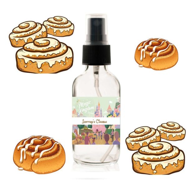 Jeoffrey s Cinnabun Fragrance 2 oz Spray Bottle Room Spray Body Spray Disney Fragrance Summer Scent Magic Kingdom scents Disney spray Supply