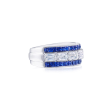 KWIAT ASHOKA Diamond and Sapphire Ring W-30041S-20-DIASAP-PLAT on Sale