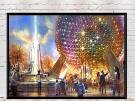 Epcot Poster D23 Epcot Poster (Sizes) 8x10, 11x14, 13x19, 16x20, 18x24 Spaceship Earth Poster Disney Poster Disney World Poster Disneyland For Cheap