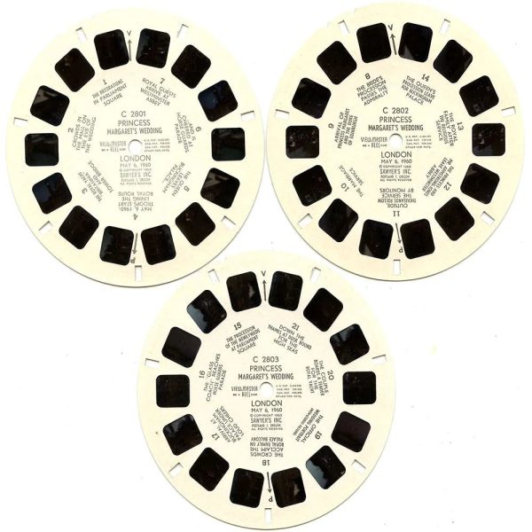 Wedding of Princess Margaret - View-Mister  3 Reel Set - 1960s - Vintage (PKT-C280-BS5) For Sale