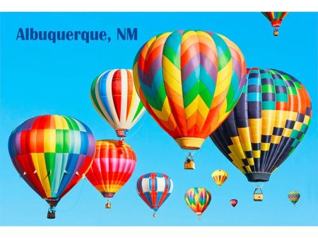 HOT-AIR BALLOONS - 2 Image 3D Flip Magnet for Refrigerators, Whiteboards, and Lockers - NEW on Sale