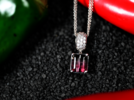 3.91ct Watermelon Tourmaline Custom Pendant Fashion