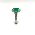 18k Couture Emerald and Diamond Ring Supply