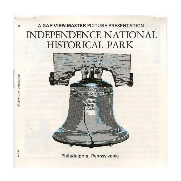 ViewMaster - Independence National Historical Park - A629 - Vintage 3 Reel Packet - 1960s views For Sale