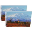 DENALI & CARIBOU - Two (2) Notebooks with 3D Lenticular Covers - Unlined Pages - NEW Discount