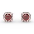 FANA Ruby and Diamond Stud Earrings ER1479R Online now