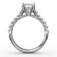 Fana Contemporary Diamond Solitaire Engagement Ring With Hidden Halo 3216 Online now