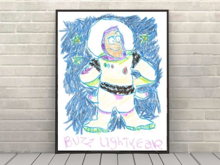 Buzz Lightyear Poster Vintage Disney Poster Andy s Room Poster Andy Drawing Toy Story Disney World Poster Attraction Poster Toy Story Land on Sale