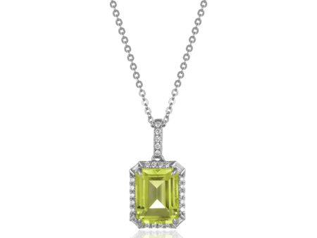 Peridot 14kt Gold Necklace Hot on Sale