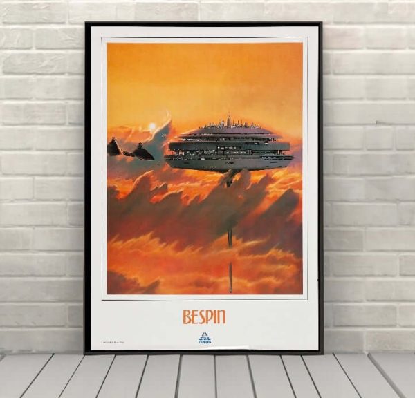 Bespin Poster Vintage Star tours Poster Disney Hollywood Studios Attraction Poster Star Wars Wall Art For Cheap