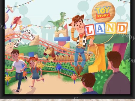 Toy Story Land POSTER Disney Attraction Poster Slinky Dog Dash Poster Hollywood Studios Poster Disney World Poster Disneyland Poster Nursery Sale