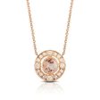 Doves Morganite and Diamond Necklace N8794MG on Sale