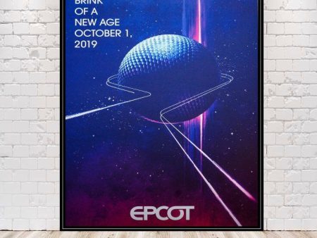 Epcot Poster Vintage Epcot D23 Poster 8x10, 11x14, 13x19, 16x20, 18x24 Spaceship Earth Poster Vintage Disney Poster Epcot New Age Poster For Discount