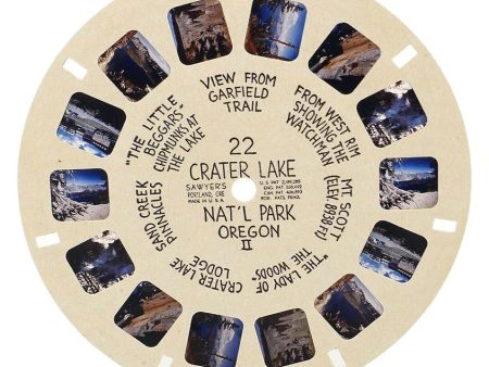 Crater Lake Nat l Park Oregon II - View-Master Hand-Lettered Reel - vintage - (HL-22n) Supply