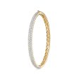 KWIAT Moonlight Collection Medium Pave Diamond Bangle B-15697Y-0-DIA-18KY Online now