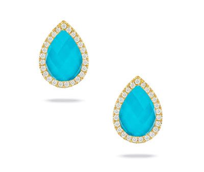 Doves Turquoise and Diamond Earrings E7109TQ-Y Online