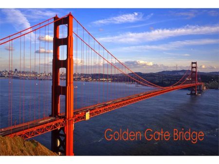 GOLDEN GATE BRIDGE - 2 Image 3D Magnet for Refrigerator, Whiteboard, Locker Online now