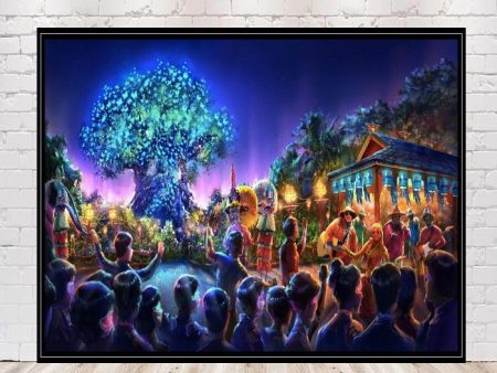 Animal Kingdom Poster Vintage Disney Poster Disney D23 Poster Disney World Poster Tree of Life Poster Disneyland Poster Disney Wallart Cheap