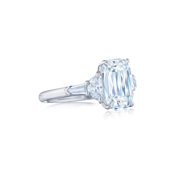 KWIAT ASHOKA Diamond Engagement Solitaire with Double Side Accents Ring F-17847AK-0-DIA-PLAT Sale