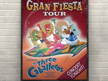 Gran Fiesta Tour Epcot Poster Three Caballeros Poster Disney Attraction Poster Vintage Disney World Poster (2 Hidden Mickeys) Discount