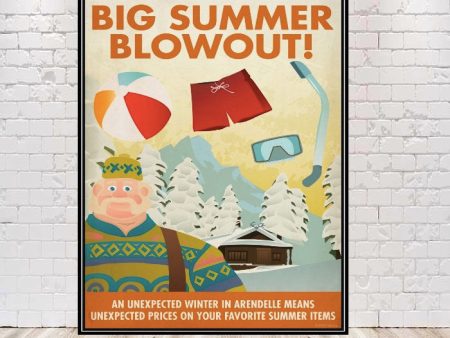 Big Summer Blowout Poster Arendelle Poster Sizes 8x10, 11x14, 13x19 16x20 18x24 Vintage Disney Poster Disney World Poster Frozen Poster Sale