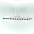 14k White Gold 2.42CTW Sapphire and Diamond Bracelet Discount