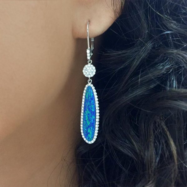 Opal and Diamonds Earrings Online now