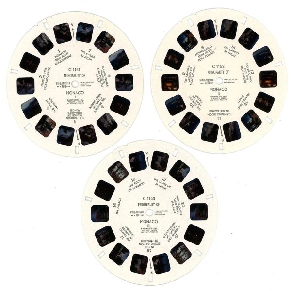 Principality of Monaco - View-Master 3 Reel Packet - 1950s Views - Vintage - (PKT-C115-BS4) Supply