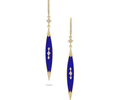 Doves Royal Lapis and Diamond Earrings E8472LP Online