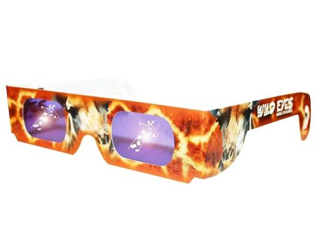 Wild Eyes™ 3D Cardboard Holographic Animal Glasses - GIRAFFE - NEW Online