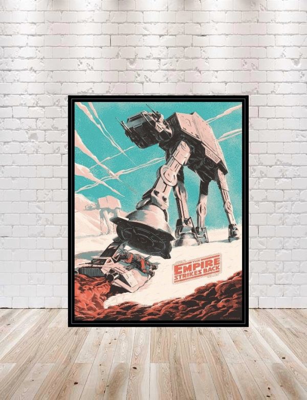 Star Wars Poster Star Tours Poster Vintage Disney Poster Empire Strikes Back Poster Hollywood Studios Star Wars Vintage Poster ATAT AT-AT For Cheap