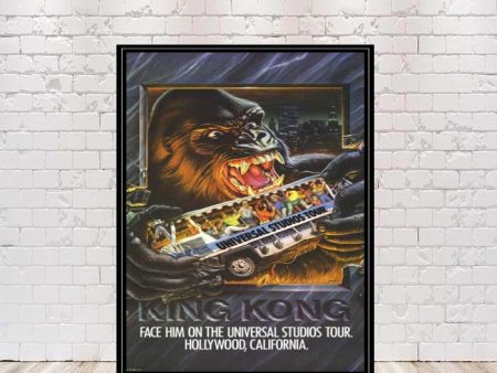 King Kong Poster Universal Studios Sizes King Kong Attraction Poster Classic movie poster Vintage Movie Poster For Discount